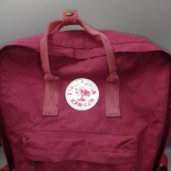 FJALLRAVEN KANKEN Red 16L Backpack Burgundy 16" Large Rucksack School Bag - Picture 6 of 12
